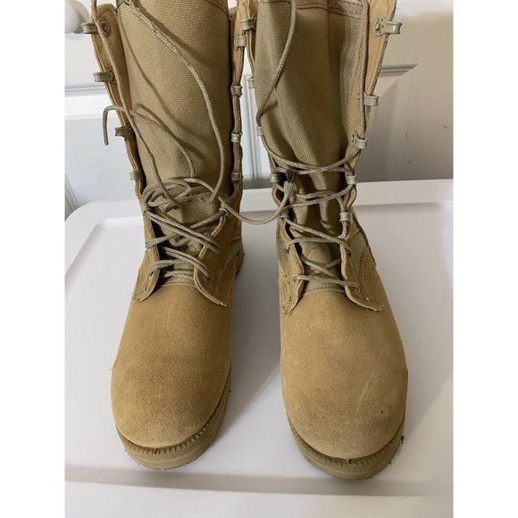 Vibram Men’s Sz 5W‎ Desert Combat Work Boots Tan - Picture 6 of 9